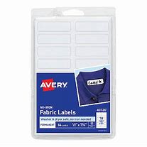 Avery No-Iron Fabric Labels 40720 54 Labels/package